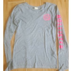 Hollister Heather Gray Long Sleeve Top